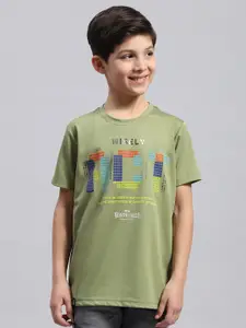 Monte Carlo Boys Typography Printed Round Neck T-shirt