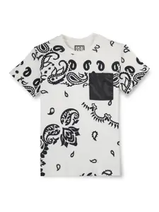 Gini and Jony Boys Printed Half Sleeves Cotton T-shirt