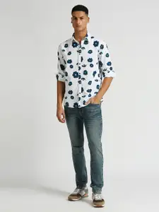 Pepe Jeans Floral Printed Cotton Casual Shirt