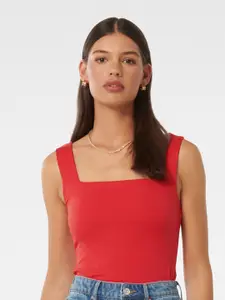 Forever New Sandie Square Neck Fitted Crop Top