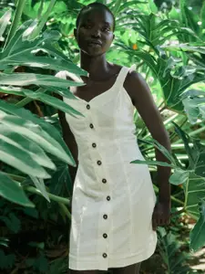 H&M Button-Front Cotton Dress