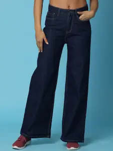 V-Mart Women Wide Leg High-Rise Jeans