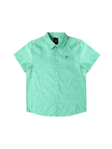 Allen Solly Junior Boys Floral Opaque Geometric Printed Casual Shirt