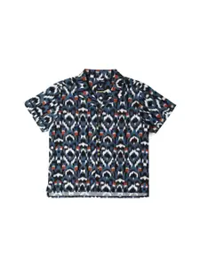 Allen Solly Junior Boys Ikat Printed Opaque Casual Shirt