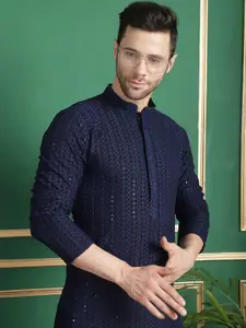 Anouk Geometric Sequinned Kurta