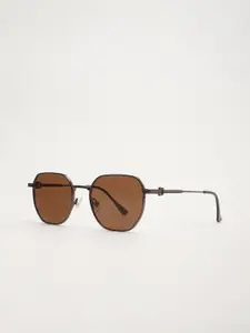 THE BEAR HOUSE Men Hexagon Sunglasses BSG-BAERUM-BR-