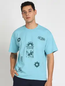 Lee Men Graphic Print Crew Neck Oversize Fit Tshirt