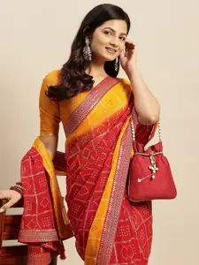 RATAN Printed Bandhani Saree