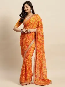RATAN Printed Leheriya Saree