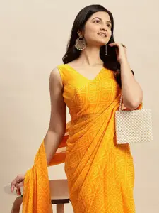 RATAN Printed Bandhani Saree