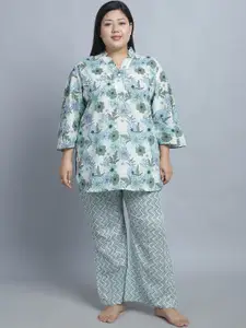 TAG 7 Printed Pure Cotton Night suit
