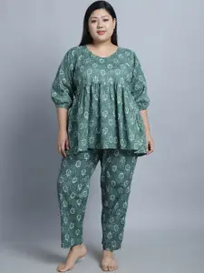 TAG 7 Printed Pure Cotton Night suit