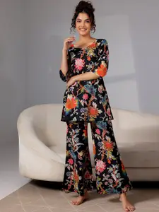 Libas Floral Printed Pure Cotton Night suit