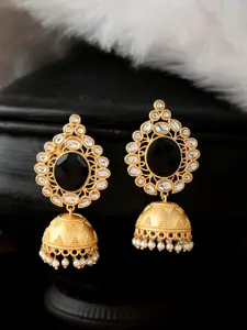Silvermerc Designs Gold-Plated Classic Jhumkas
