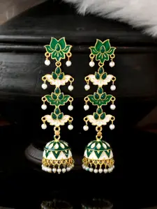 Silvermerc Designs Gold-Plated Circular Jhumkas