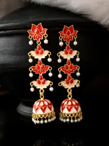 Silvermerc Designs Gold-Plated Circular Jhumkas