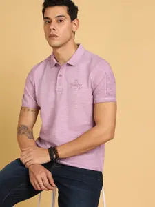 Wrangler Striped Polo Collar Cotton T-shirt