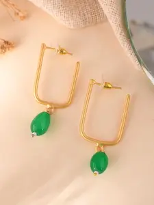 Silvermerc Designs Gold-Plated Circular Drop Earrings