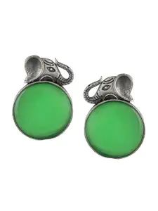 Silvermerc Designs Silver-Plated Circular Drop Earrings