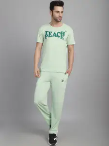 MACK JONNEY Printed Round Neck Tracksuit