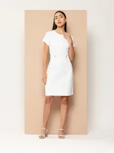 Chemistry A-Line Dress With Belted Detail
