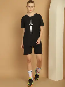 VIMAL JONNEY Printed T-Shirt With Shorts