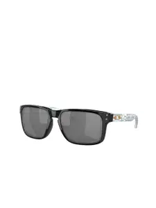 OAKLEY Men Square Sunglasses with Polarised and UV Protected Lens 888392618801