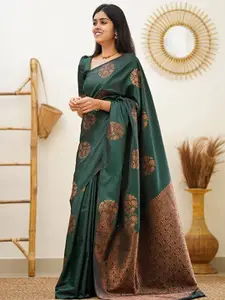 Yashika Woven Design Zari Silk Cotton Kanjeevaram Saree