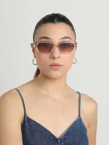 IDEE Women Rectangle Sunglasses with UV Protected Lens IDS3140C2SG