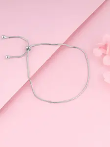 GIVA 925 Sterling Silver Rhodium-Plated Anklets