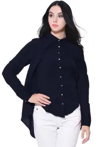 Uptownie Crepe Shirt Style Top