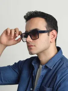 IDEE Men Square Sunglasses with UV Protected Lens IDS3106C3SG