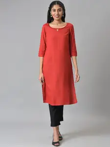 AURELIA Keyhole Neck Regular Sleeves Kurta