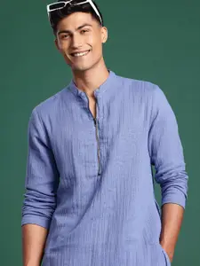 Sangria Men Solid Pure Cotton Kurta