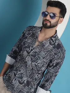 Indian Needle Classic Printed Spread Collar Casual Shirt