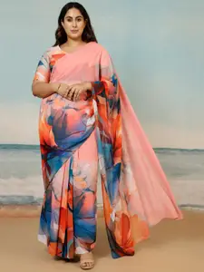 Amydus Floral Printed Ready to Wear saree