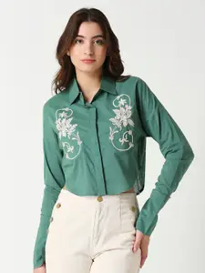 Remanika Classic Floral Printed Cotton Casual Shirt