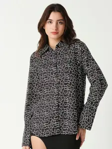 Remanika Classic Abstract Printed Cotton Casual Shirt