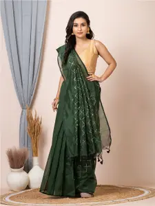 Laa Calcutta Embellished Sequinned Saree