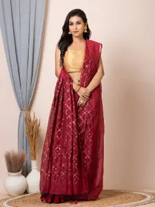 Laa Calcutta Embellished Sequinned Saree