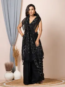 Laa Calcutta Embellished Sequinned Saree