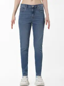 ONLY Women Skinny Fit Light Fade Stretchable Jeans
