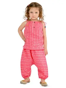 Tiny Bunnies Girls Striped Top with Trousers