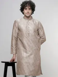MAAHI FABS Abstract Printed Mandarin Collar Straight Kurta