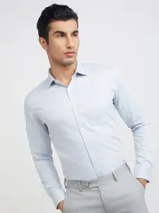 Park Avenue Slim Fit Windowpane Checks Pure Cotton Formal Shirt