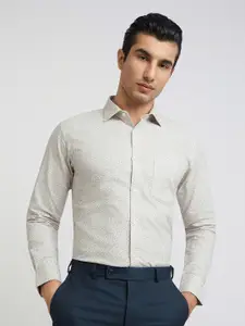 Park Avenue Men Slim Fit Printed Pure Cotton Formal Shirt