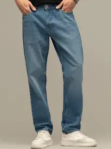 Snitch Men Smart Relaxed Fit Pure Cotton Jeans