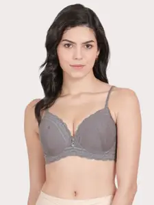 Susie Self Design Medium Coverage Lightly Padded Balconette Bra With All Day Comfort