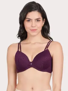 Susie Floral Lace Medium Coverage Underwired Lightly Padded Bra With All Day Comfort
