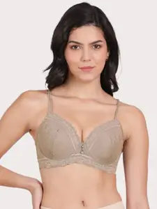 Susie Floral Lace Medium Coverage Lightly Padded Balconette Bra With All Day Comfort